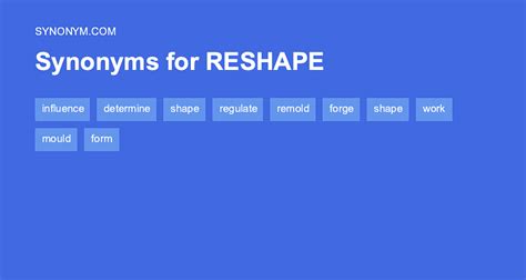 reshape synonym|More.